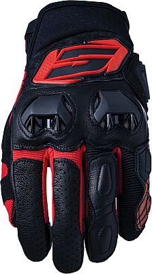 Five SF3, Handschuhe - Schwarz/Rot - 3XL von Five