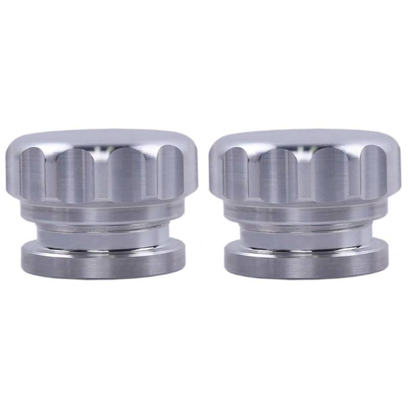 Fivetwofive 2X 2 51 mm Aluminiumlegierung Am EinfüLlstutzen AngeschweißT und Autoteile Modifiziert Tankdeckel Silber von Fivetwofive