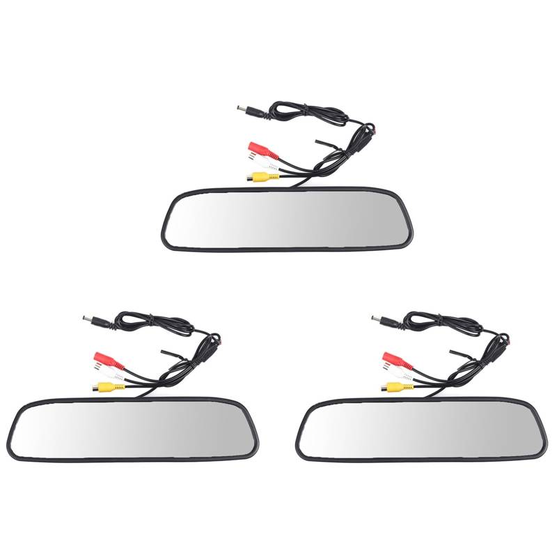 Fivetwofive 3X 4,3 Auto DVR Dash Kamera Rückspiegel Monitor Unterstützt 2 Wege Videorecorder Autokamera LCD Bildschirm von Fivetwofive