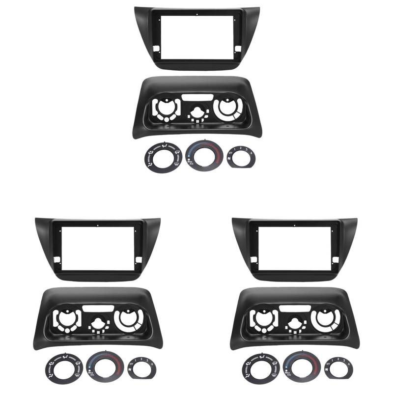 Fivetwofive 3X 9 Autoblende für 2000-2010 IX 2Din Blende Audio Fitting Adapter Panel Frame Kit AutozubehöR von Fivetwofive