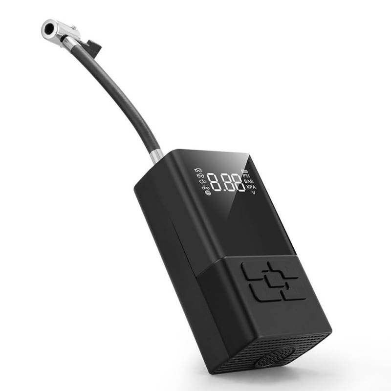 Fivetwofive 5-V-Digitalluftpumpe, Multifunktionale Motorradluftpumpe mit Eingebautem 5200-MAh- und LED-Beleuchtung von Fivetwofive