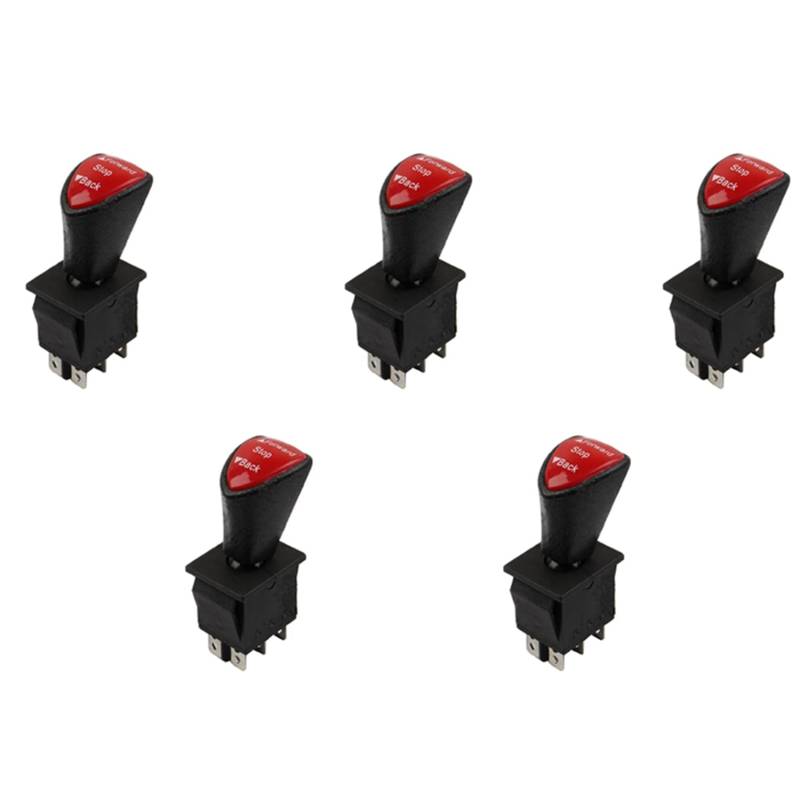 Fivetwofive 5X Vorwärts-Stopp-Rückwärts DPDT 6Pin Verriegelung Schiebe Wippschalter Rocker KCD4-604-6P Auto Schalter von Fivetwofive