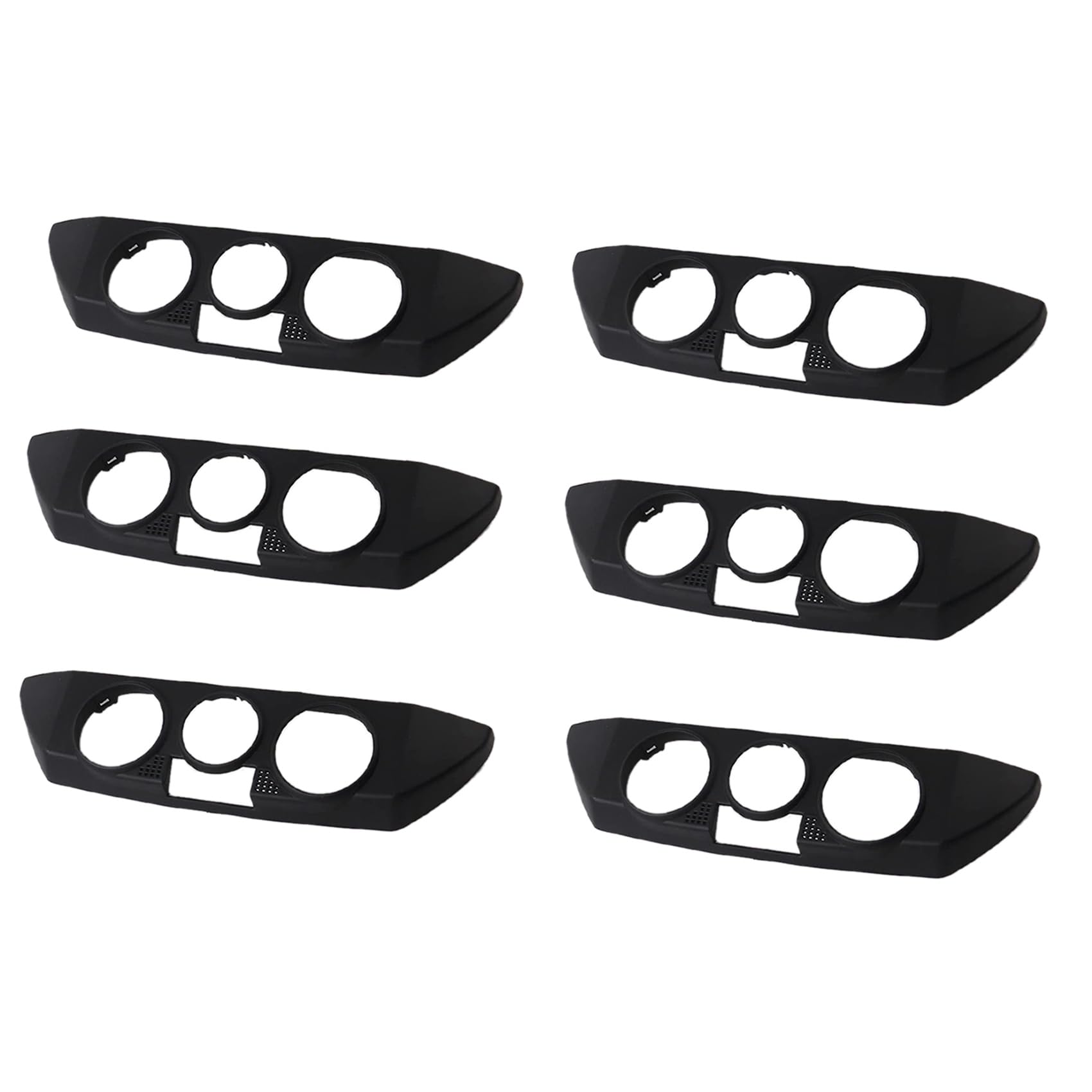Fivetwofive 6X Auto Schwarz Front Dashboard AC Heizung Steuerung Paneel Trim Abdeckung Kappe Passend für 9N 2002-2010 6Q0820075C 1QA Fivetwofive 6X Auto Schwarz Front Dashboard AC Heizung Steuerung Paneel Trim Abdeckung Kappe Passend für 9N 2002-2010 6Q0820075C 1QA von Fivetwofive
