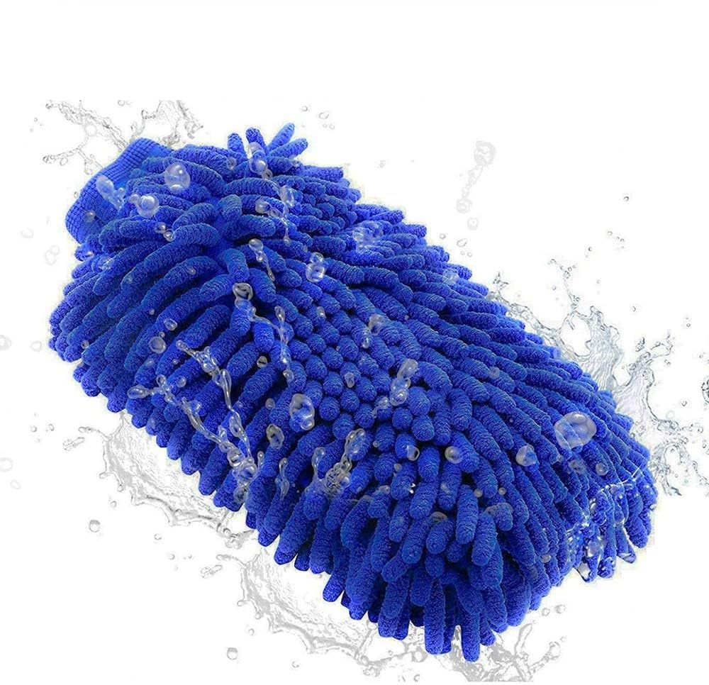 Fiwiko® Zottel-Waschhandschuh Auto - saugstarke Mikrofaser entfernt hartnäckigen Schmutz - Mikrofaser Auto Waschhandschuh, Autoschwamm, Zottelhandschuh Auto von Fiwiko