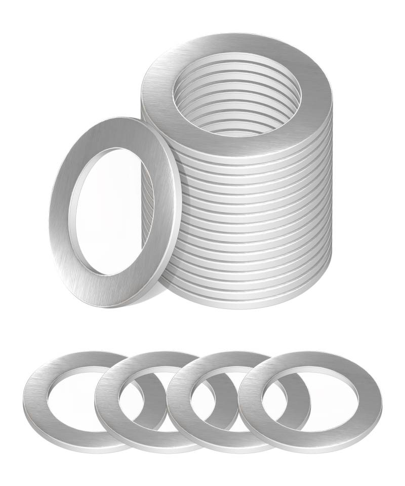 Flaconi 10 PCS Auto Ölablassschraube Dichtring,0.55” Ölablassschraube Dichtung,Ölablassschraube,Dichtring Ölablassschraube,Aluminium Ölablaßschraube,Ersetzen Sie die Teilenummer 94109-14000 von Flaconi