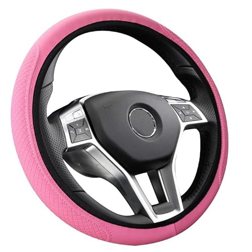 Flaconi 15” Auto Lenkradbezug,Lenkradbezug,Anti Rutsch Atmungsaktiv Lenkradabdeckung,Lenkradschutz,Geeignet für die meisten Autos,Lastwagen (Rosa) von Flaconi