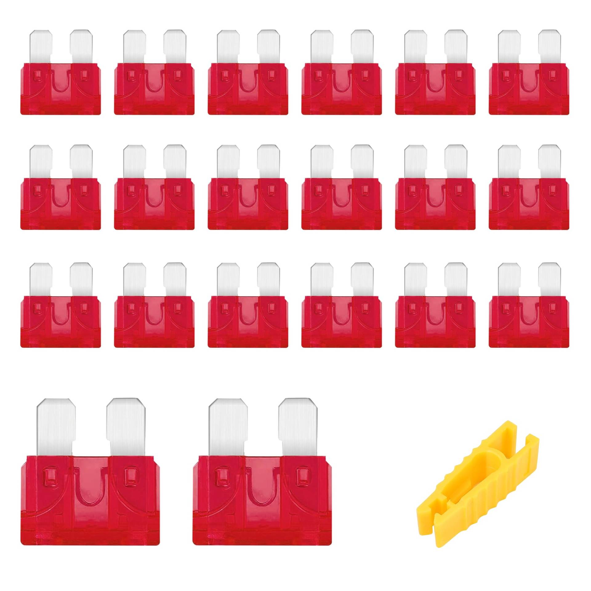 Flaconi 20PCS Kfz Sicherungen,Sicherungen,Sicherungen Kfz,Flachsicherungen Kfz,Kfz Sicherung,Flachsicherungen,Auto Sicherung,Sicherung,Geeignet für PKW,LKW,Motorräder (10A) von Flaconi
