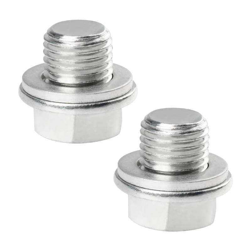Flaconi 2PCS Auto-Ölablassschraube,Ölschraube,Öl Ablassen Schraube,Ablassschraube Öl,Ölablassschraube Mit Dichtring,Ölwannenwanne Schraube Ablassschraube (M16x1.5) von Flaconi
