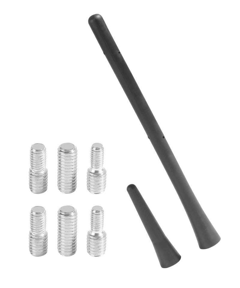 Flaconi 2PCS Autoantenne,Auto Antenne Kurz,Antenne Auto,Auto Antenne Dach,KFZ Antenne von 6,5cm und 18cm mit 6 Verbindungsschrauben,Geeignet für die Meisten Autos, Schräghecklimousinen,SUVs,LKWs von Flaconi