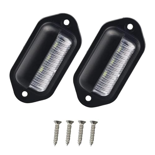 Flaconi 2PCS Kennzeichenbeleuchtung Anhänger,6500 K Kennzeichenleuchte,LED Kennzeichenbeleuchtung,Kennzeichenbeleuchtung Motorrad,kennzeichenleuchte für 12V PKW, Anhänger,LKW, Wohnwagen von Flaconi