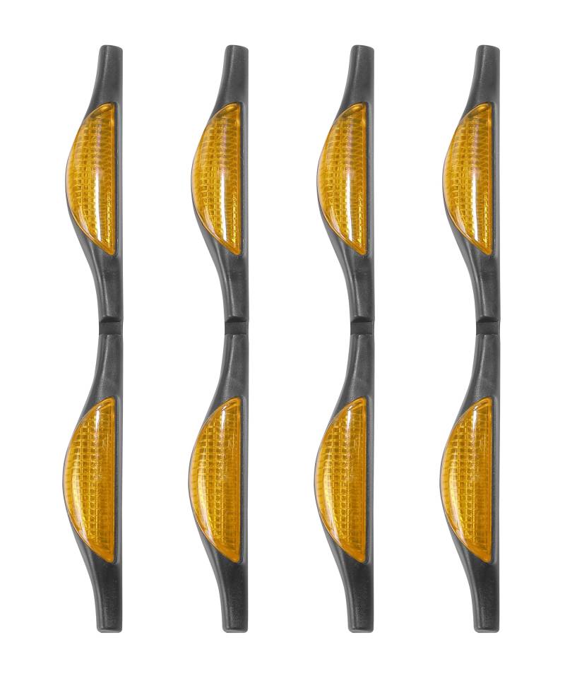 Flaconi 4PCS Anti-Kollisions-Autotürschutzstreifen,Autotür Kantenschutz mit Reflektoren,Autotürschutzleiste, PVC-Autotürkantenreflektoren schützen,Geeignet für die meisten Autos,LKWs,SUVs (Orange) von Flaconi
