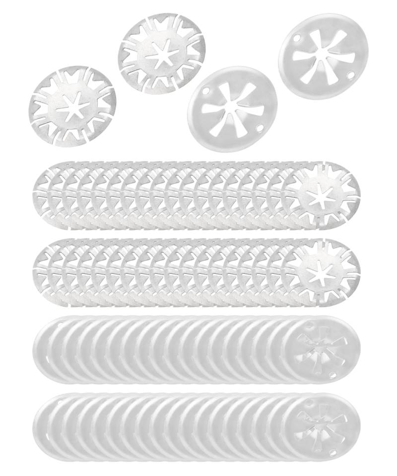 Flaconi 80PCS auto geprägte hitzeblech,hitzeschutzblech reparatursatz,Hitzeschutzblech Klemmscheibe Set aus Metall,Geeignet für die Montage von Clips und Hitzeschilden unter der Motorhaube eines Autos von Flaconi