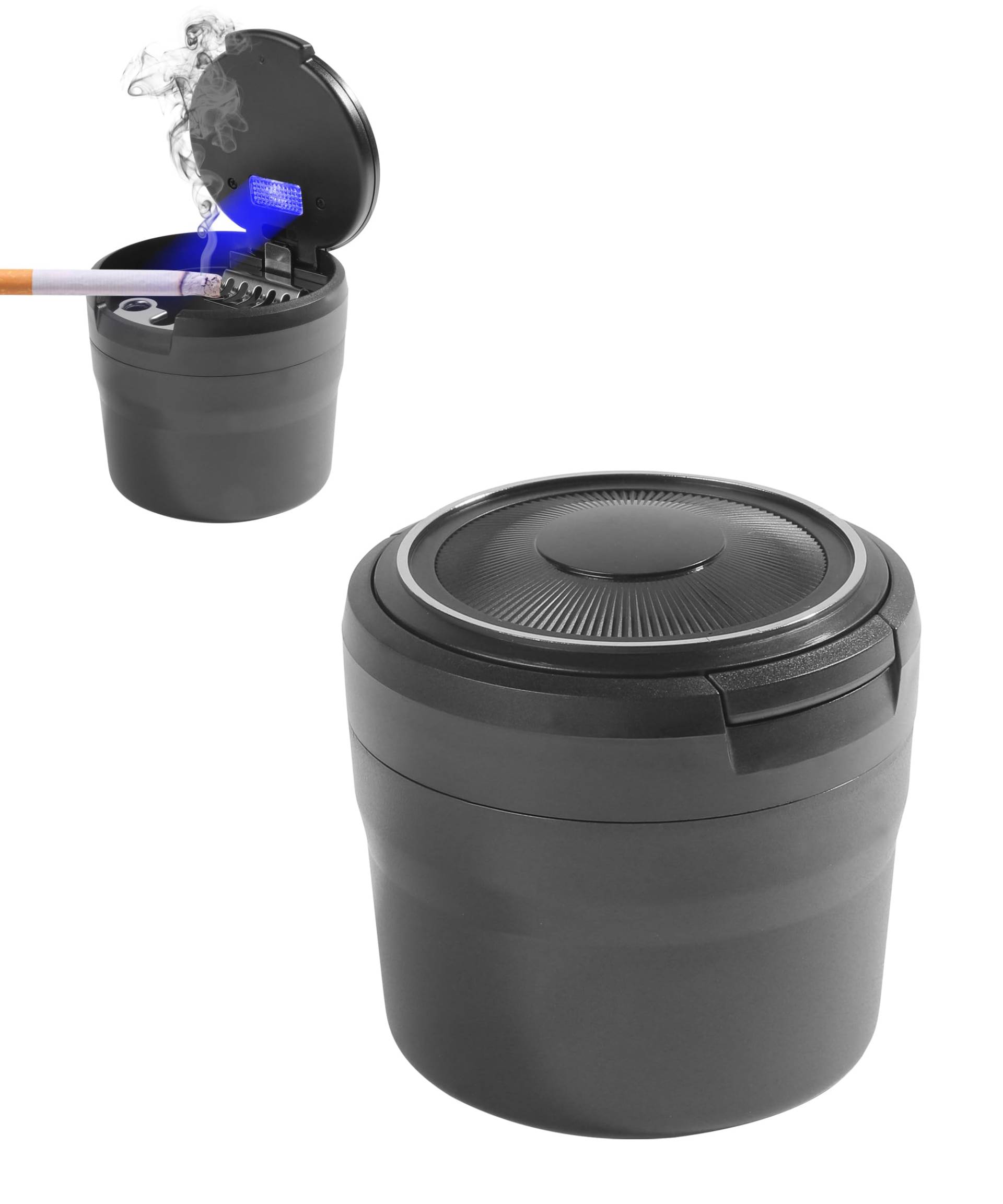 Flaconi Auto Aschenbecher,Aschenbecher Auto,Auto Aschenbecher Mit Deckel,Auto Aschenbecher Mit Deckel Und Licht,Autoaschenbecher,Aschenbecher für Auto,Geeignet für für Autos Van Outdoors Camping von Flaconi
