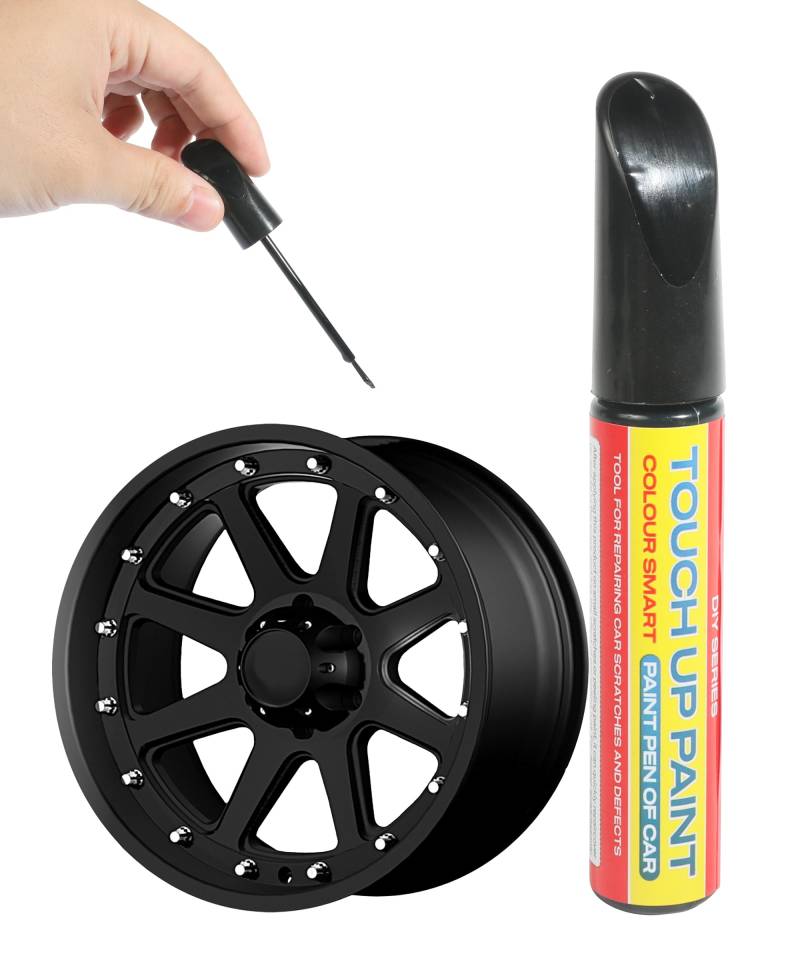 Flaconi Auto Chrom Lackstift,Auto Lackstift,Auto Kratzer Reparatur Stift,Lackstift Auto,Lackstifte für Auto Kratzer,Geeignet für Kratzerreparaturen der Meisten Autos,Motorräder (Schwarz) von Flaconi