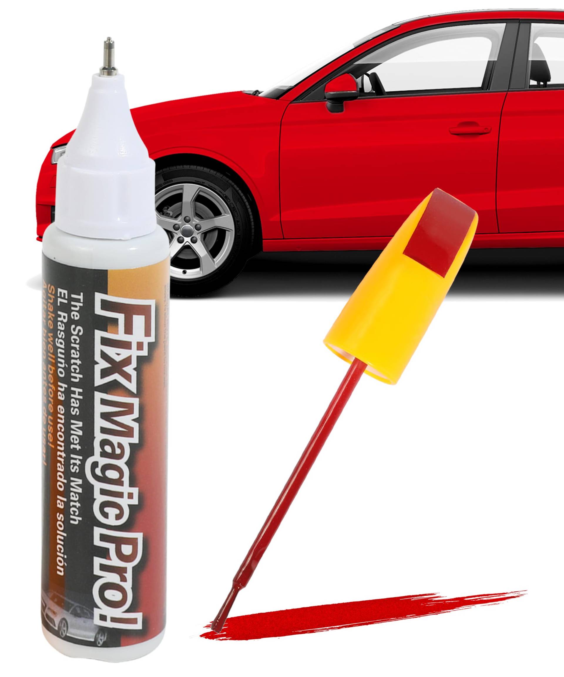 Flaconi Auto Kratzer Entferner,Auto Lackstift,lackstift Auto,Auto Lack Reparatur,Lackstift für Auto,Auto Kratzer Stift,Geeignet für Kratzerreparaturen der Meisten Autos,Motorräder (Rot) von Flaconi