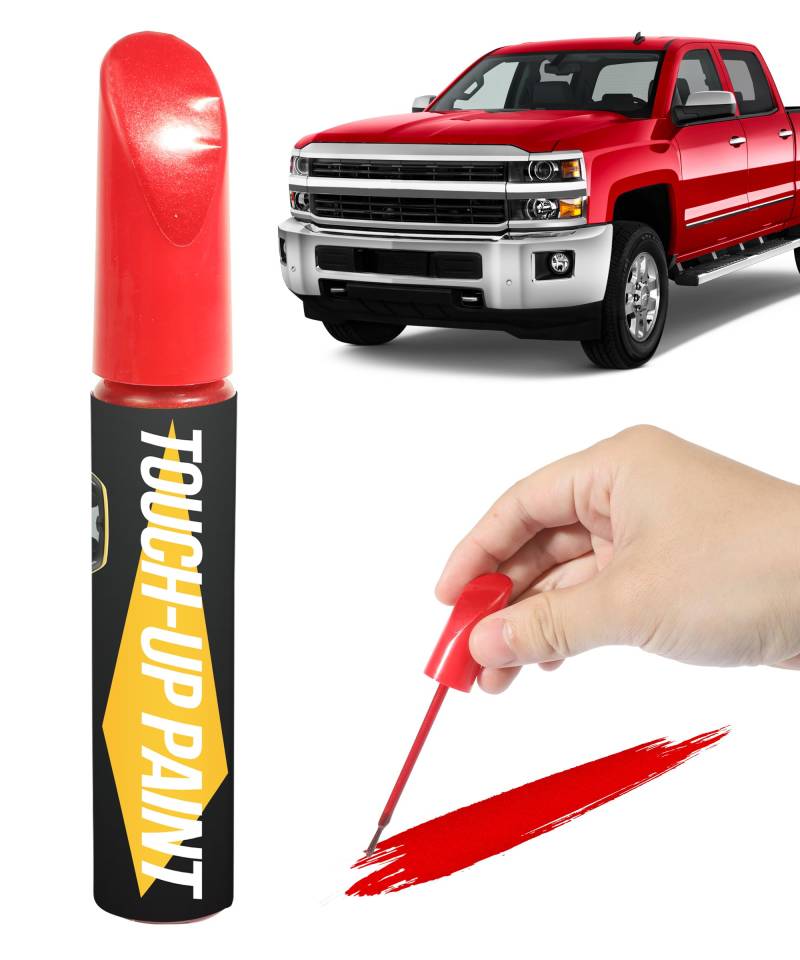 Flaconi Auto Lackstift,Auto Lack Reparatur,Auto Reparatur Lack Auto Pinsel,Auto Kratzer Reparaturstift,Geeignet für Kratzerreparaturen der Meisten Autos,Motorräder,Transporter,Anhänger (Rot) von Flaconi