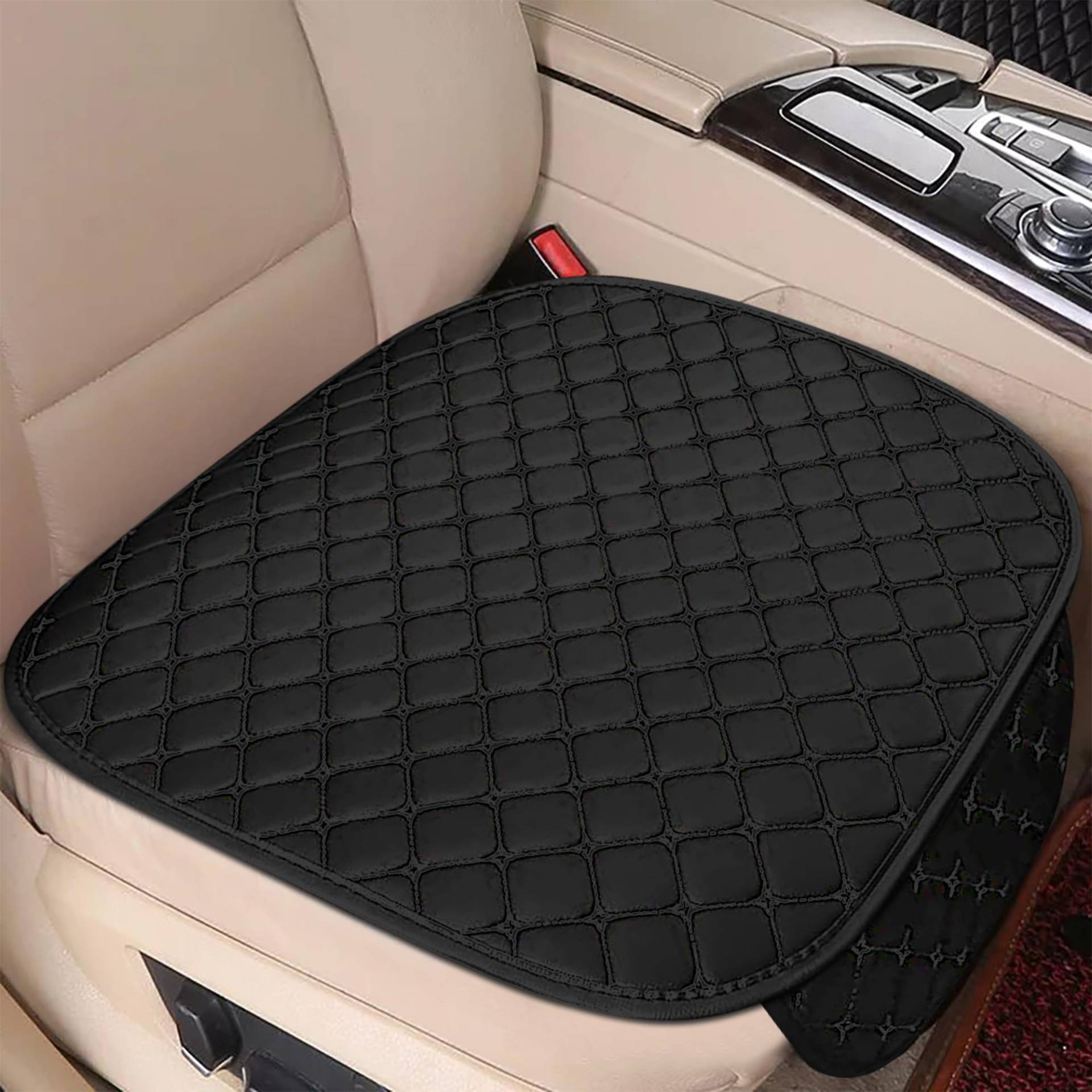 Flaconi Auto Sitzkissen,Sitzauflage Auto,Sitzkissen Auto,Sitzbezug Auto Vordersitze,Auto Sitzkissen,Autositzauflage,Sitzbezug,Sitzschoner Auto Vordersitze (Schwarz) von Flaconi