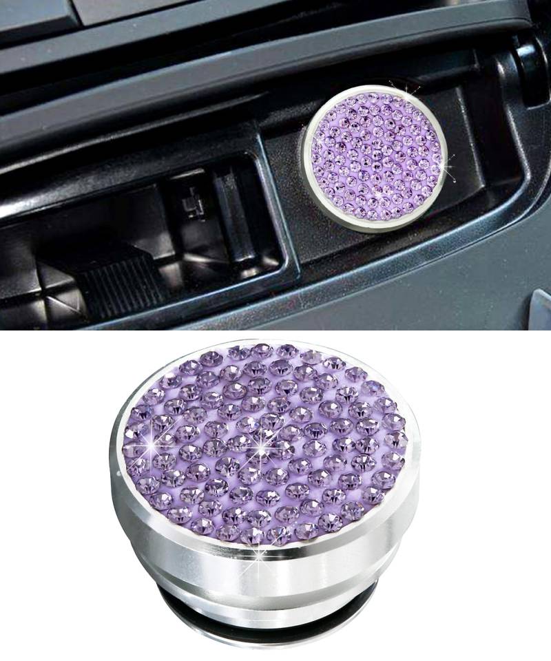 Flaconi Auto Zigarettenanzünder Abdeckkappe,Zigarettenanzünder AbdeckungBling Auto-Zigarettenanzünder-Stecker-Abdeckung,Staubschutz für Zigarettenanzünder,Geeignet für die Meisten Autos (Violett) von Flaconi