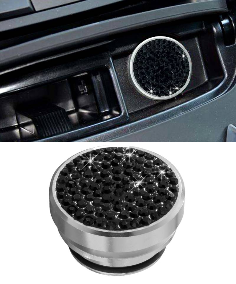 Flaconi Auto Zigarettenanzünder Abdeckkappe,Zigarettenanzünder AbdeckungBling Auto-Zigarettenanzünder-Stecker-Abdeckung,Staubschutz für Zigarettenanzünder,Geeignet für die Meisten Autos (Schwarz) von Flaconi