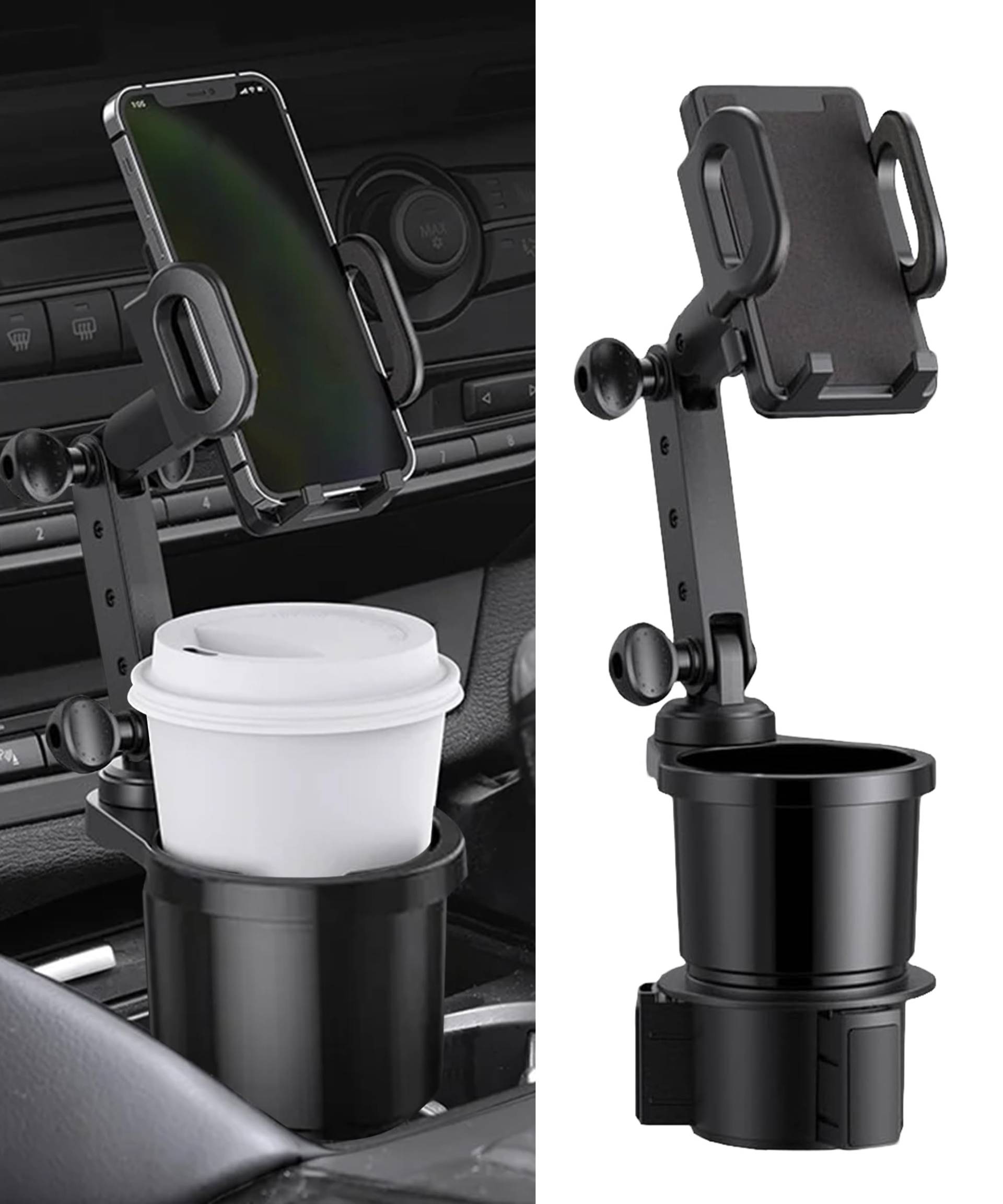Flaconi Auto-getränkehalter,Kfz-Becherhalter,Handyhalterung Auto Getränkehalter,2 in 1 Handyhalterung Getränkehalter,360° Rotation Becherhalter Auto,für Autos,Golf,Straßenbahn,Boot,LKW oder SUV Flaconi Auto-getränkehalter,Kfz-Becherhalter,Handyhalterung Auto Getränkehalter,2 in 1 Handyhalterung Getränkehalter,360° Rotation Becherhalter Auto,für Autos,Golf,Straßenbahn,Boot,LKW oder SUV von Flaconi