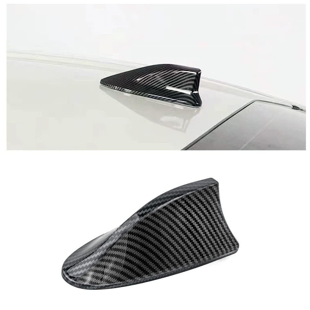 Flaconi Autoantenne,Haifisch Antenne Auto,Autoantenne Haifischflosse,Auto Tuning,Auto Haifischflosse Antenne,Shark Fin Antenne,Auto Dach Oben Auto Am/FM Radio,für Auto,SUV,Trucks (Kohlenstoff) von Flaconi