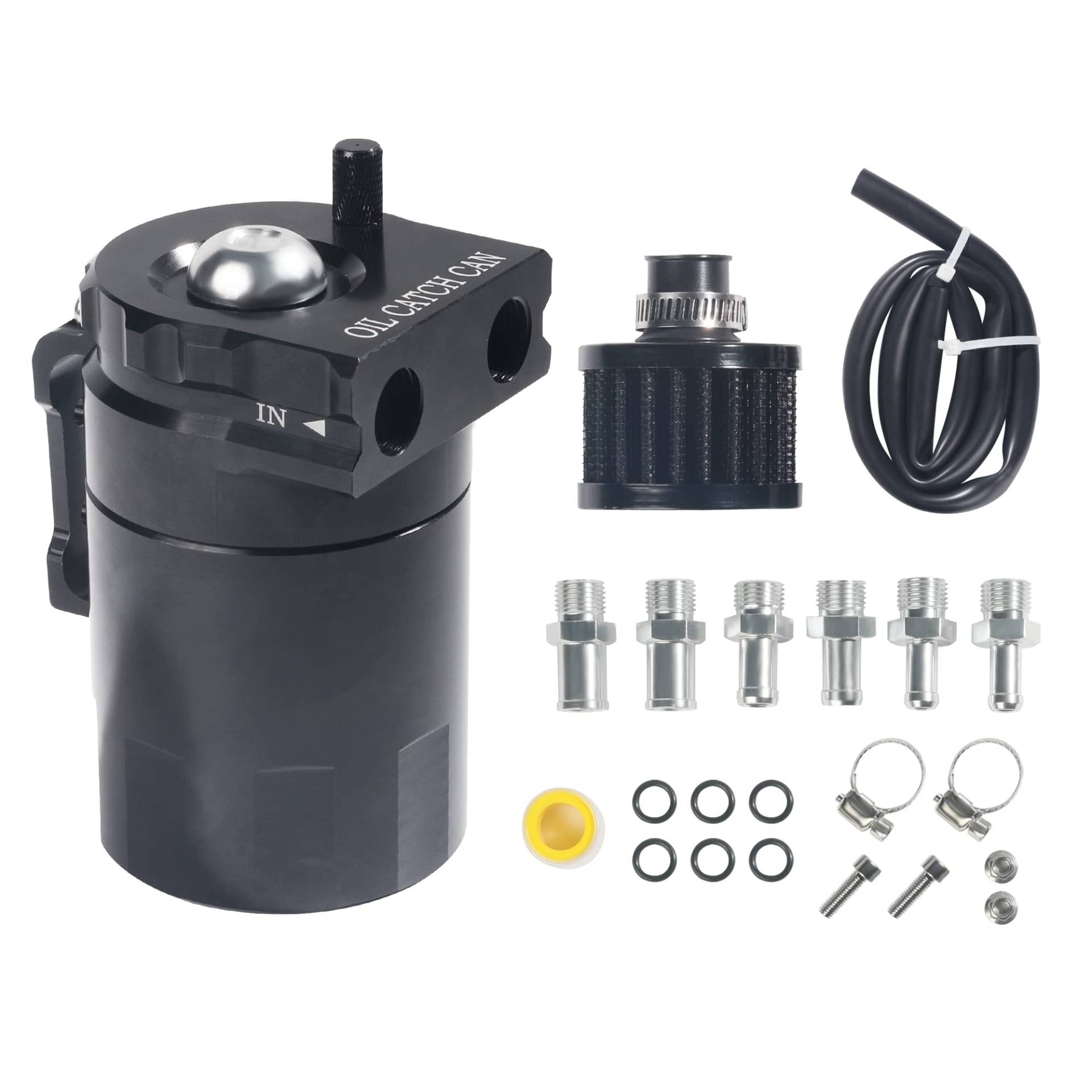 Flaconi Ölabscheider Auto,Oil Catch Tank,Auto Oil Catch Tank Kann,Motorluft-Ölabscheiderbehälter,300ml Aluminium Kraftstofftank Kann Öl Lagertank-mit Luftfilter,Ölfangbehälter Für Turbo-Rennmotore Flaconi Ölabscheider Auto,Oil Catch Tank,Auto Oil Catch Tank Kann,Motorluft-Ölabscheiderbehälter,300ml Aluminium Kraftstofftank Kann Öl Lagertank-mit Luftfilter,Ölfangbehälter Für Turbo-Rennmotore von Flaconi