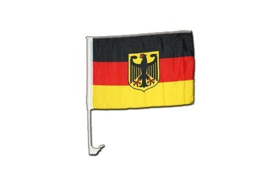 Flaggenfritze Autofahne Autoflagge Deutschland Adler - 30 x 40 cm von Flaggenfritze