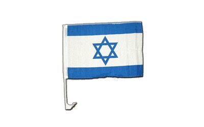 Autofahne Autoflagge Israel - 30 x 40 cm von Flaggenfritze