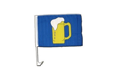 Flaggenfritze Autofahne Autoflagge Bier - 30 x 40 cm von Flaggenfritze