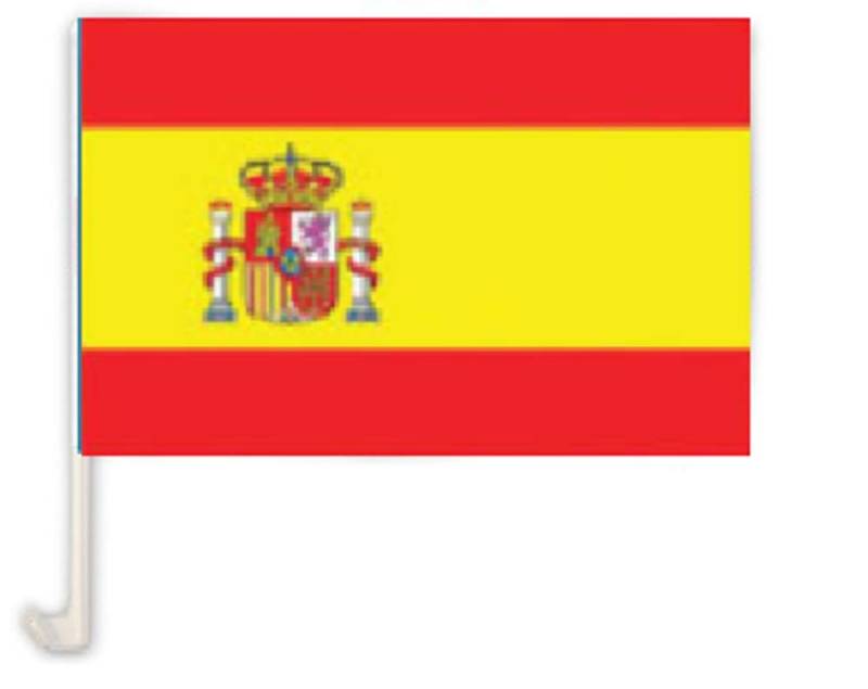 Flaggenfritze Autofahne Autoflagge Spanien - 30 x 40 cm von Flaggenfritze