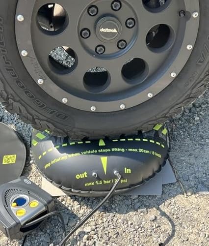 Flat-Jack Camper Reifen-Luftkissen Reifenschutz Pumpe 7,5t Camping Wohnmobil Wohnwagen Flat-Jack Camper Reifen-Luftkissen Reifenschutz Pumpe 7,5t Camping Wohnmobil Wohnwagen von Flat-Jack