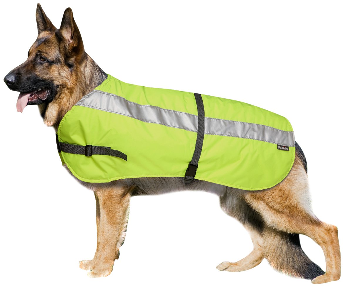 Flectalon Petlife Warnweste für Hunde, mit warmem Thermofutter, 71,1 cm, fluoreszierendes Gelb Flectalon Petlife Warnweste für Hunde, mit warmem Thermofutter, 71,1 cm, fluoreszierendes Gelb von Flectalon