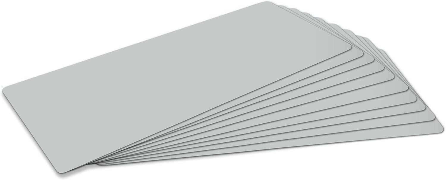 Flickly® Selbstklebende Reparatur Flicken | LKW, Anhänger, Zelt, Markisen, Camping, Sonnenschirme, Pool | in vielen Farben erhältlich | 50x24cm 10 teilig | (Lichtgrau) von Flickly