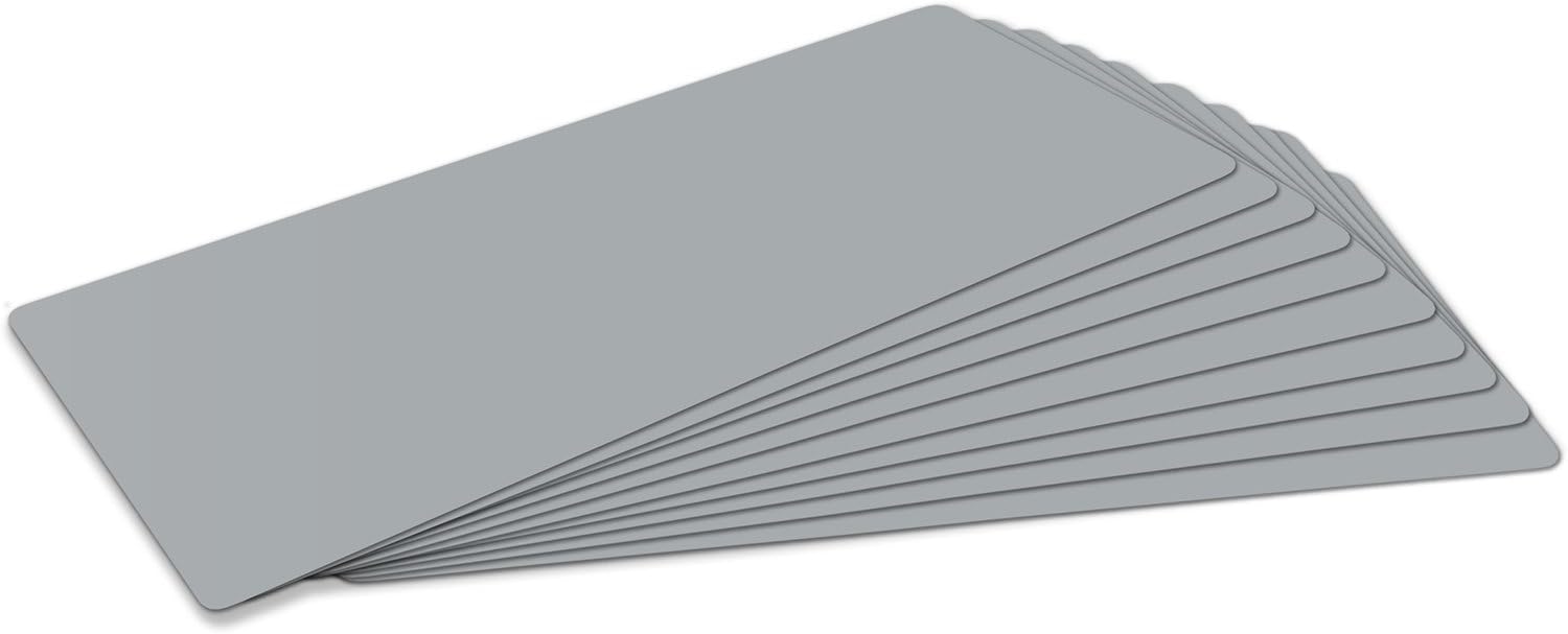 Flickly® Selbstklebende Reparatur Flicken | LKW, Anhänger, Zelt, Markisen, Camping, Sonnenschirme, Pool | in vielen Farben erhältlich | 50x24cm 10 teilig | (Silber) von Flickly