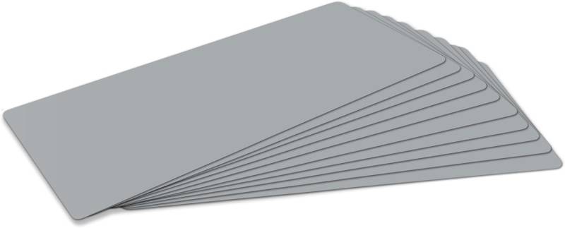 Flickly® Selbstklebende Reparatur Flicken | LKW, Anhänger, Zelt, Markisen, Camping, Sonnenschirme, Pool | in vielen Farben erhältlich | 50x24cm 10 teilig | (Silber) von Flickly