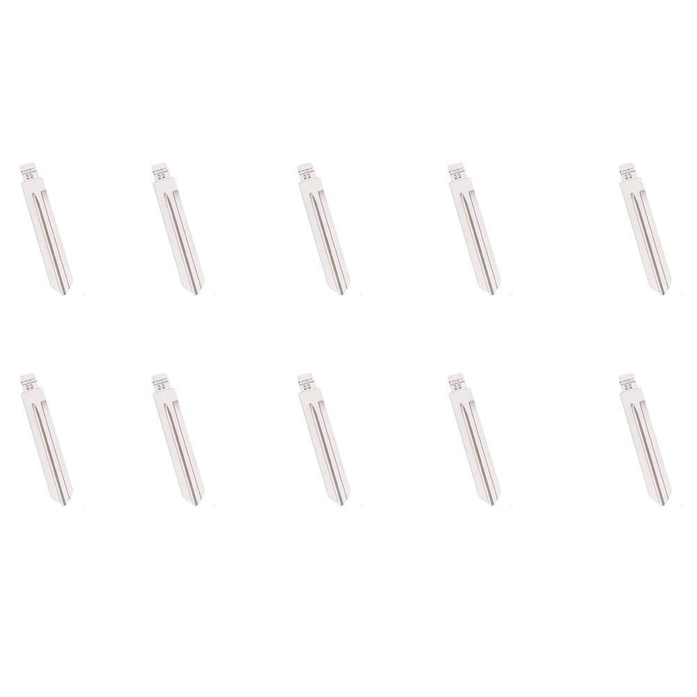 Flisdtry 10 Teile/los NO.22 NSN14 Metall ungeschnitten Flip/VVDI Fernbedienung Schlüsselbart für TIIDA Flisdtry 10 Teile/los NO.22 NSN14 Metall ungeschnitten Flip/VVDI Fernbedienung Schlüsselbart für TIIDA von Flisdtry