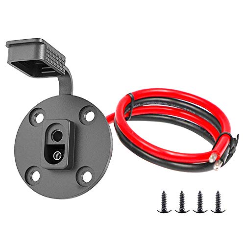 Flisdtry Stecker, Solar-Steckdose, wetterfest, Seitenwandanschluss, Kabel, Schnellmontage, Universal-Unterputz-Anschluss für Solargenerator, Batterieladegerät (1 Stück) von Flisdtry