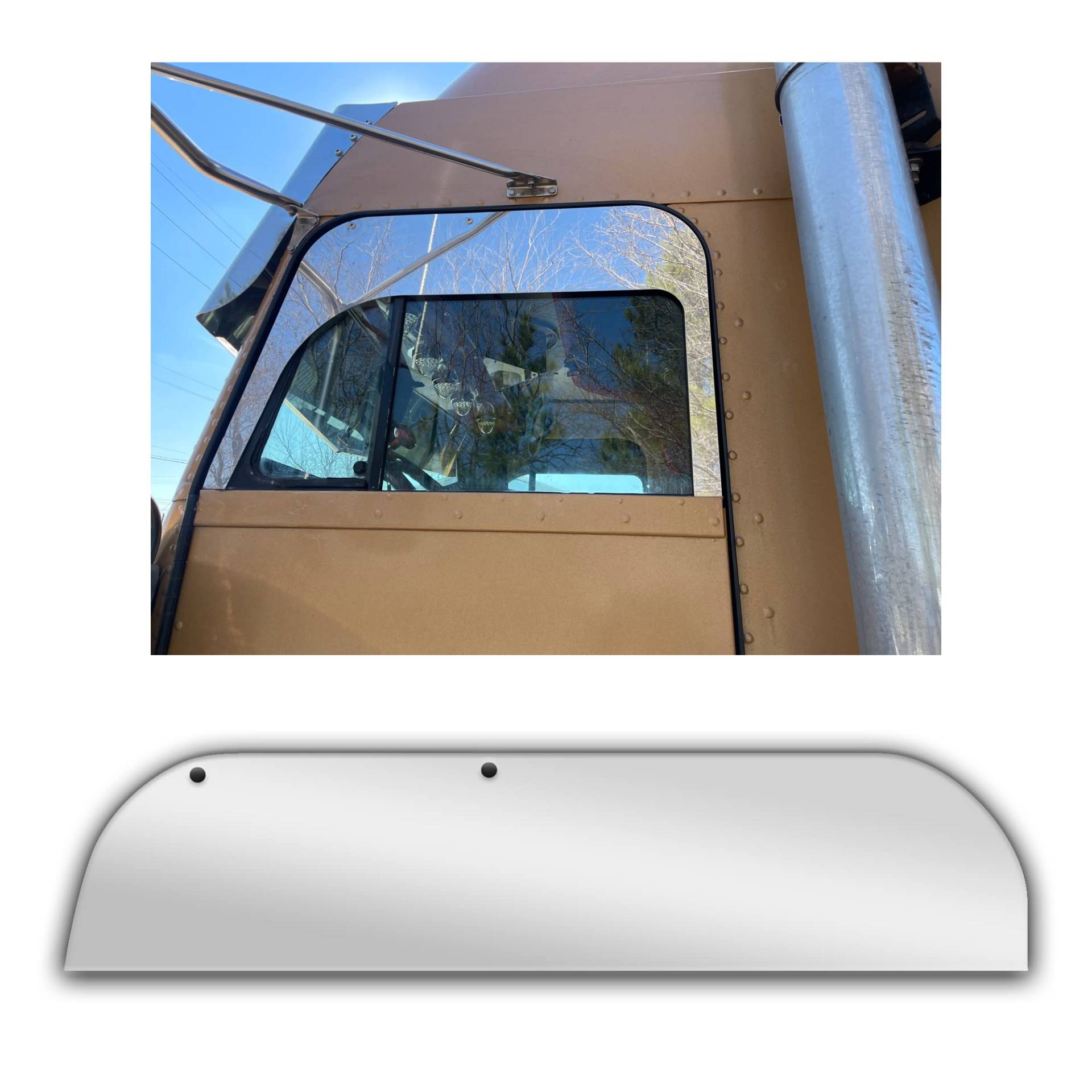 Floridas Finest Custom Works Freightliner Classic Window Chops 6.75 Inch Set Stainless Steel, Aftermarket Replacement Part (NOT OEM) Made in USA von Floridas Finest Custom Works
