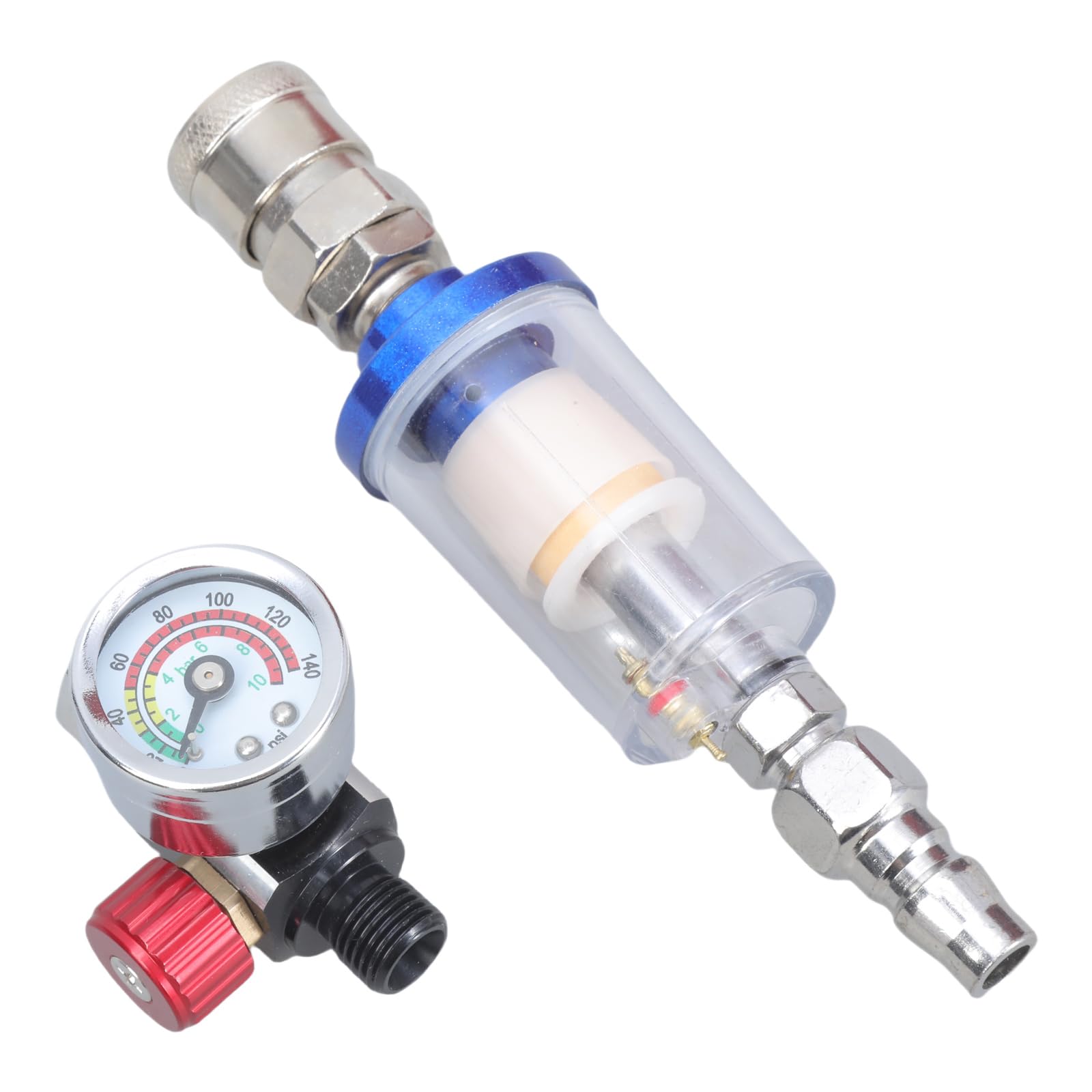Druckregler Öl Wasserabscheider Luftfilter mit Manometer für Pneumatik Sprüher Filterwerkzeug Druckregler Öl Wasserabscheider Luftfilter mit Manometer für Pneumatik Sprüher Filterwerkzeug von Florisync
