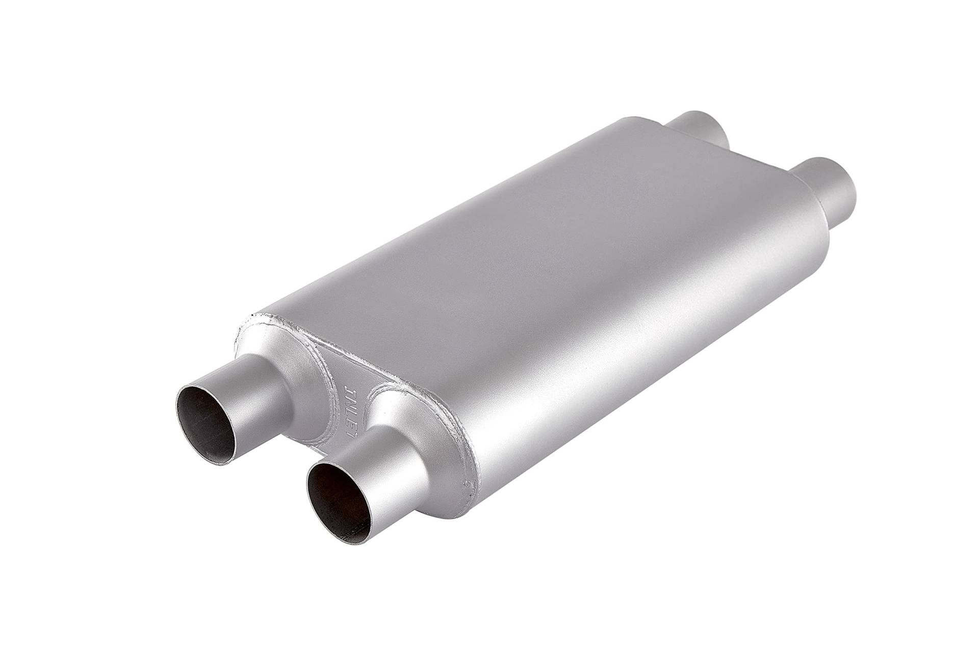 Floshine Universalschalldämpfer, 5,7 cm Einlass/5,7 cm Auslass, leistungsstarker Automobil-Schalldämpfer FH4554 von Floshine