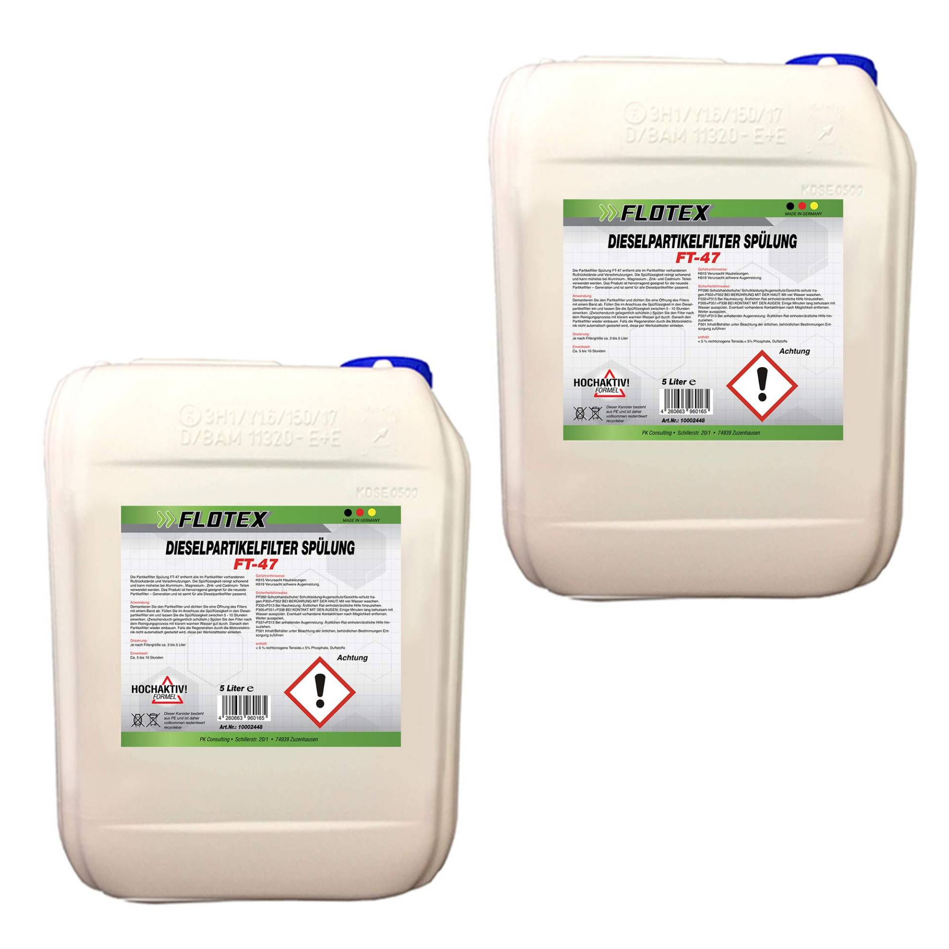 Flotex Dieselpartikelfilter Spülung, 2 x 5L Intensiv Partikelfilterspülung Diesel Flotex Dieselpartikelfilter Spülung, 2 x 5L Intensiv Partikelfilterspülung Diesel von Flotex