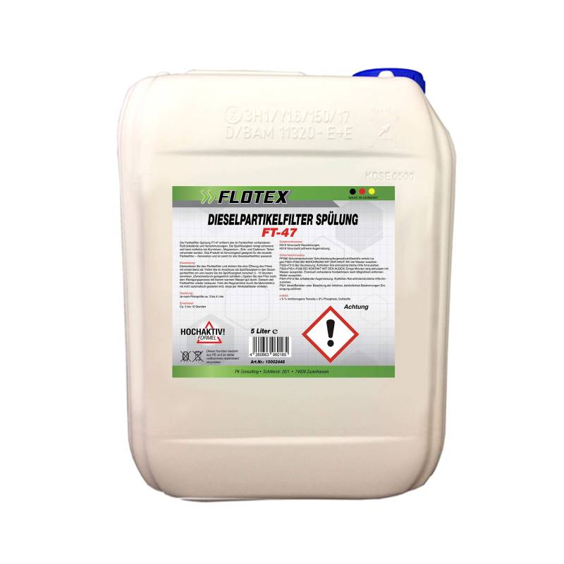 Flotex Dieselpartikelfilter Spülung, 5L Intensiv Partikelfilterspülung Diesel von Flotex
