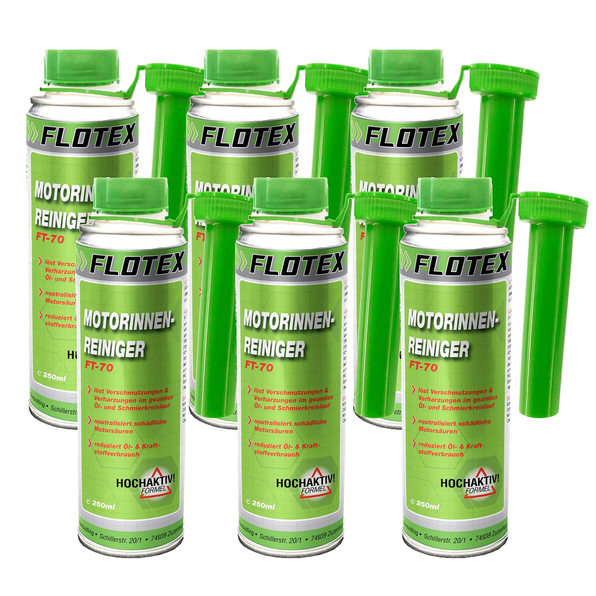 Flotex Motorinnenreiniger, 6 x 250ml Additiv Motor Innen Reiniger Flotex Motorinnenreiniger, 6 x 250ml Additiv Motor Innen Reiniger von Flotex