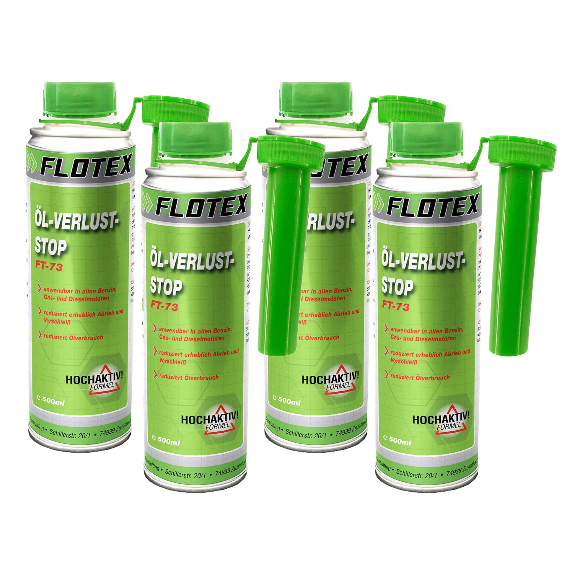 Flotex Öl Verlust Stopp, 4 x 250ml Additiv reduziert Ölverlust Flotex Öl Verlust Stopp, 4 x 250ml Additiv reduziert Ölverlust von Flotex