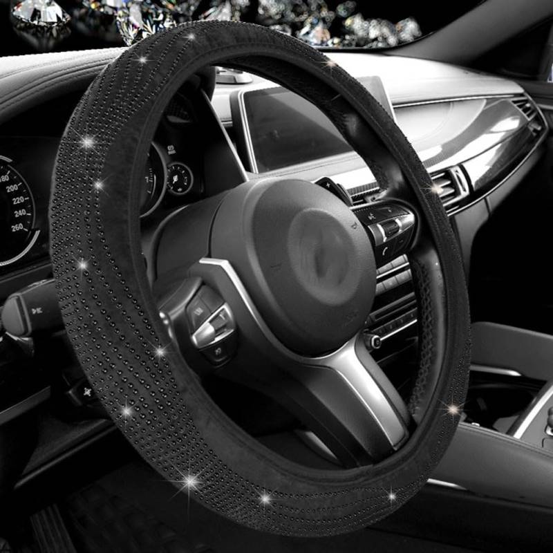Bequemer und eleganter rutschfester Lenkradbezug mit einzigartigem Diamant-Design, um Ihre Fahrt zu verbessern (B) von Floweringbeter