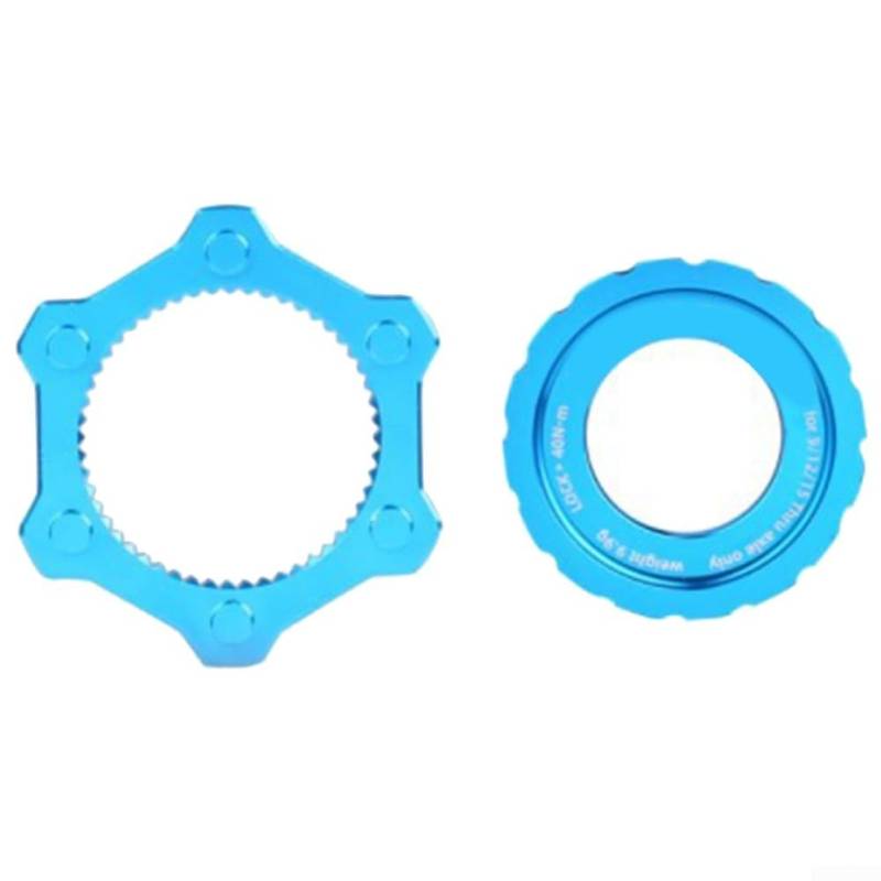 Center Lock Umbausatz für Mountainbikes, 6 Bolzen Scheibe für Rotoren, Adapter mit Aluminiumlegierung Konstruktion (blau) von Floweringbeter