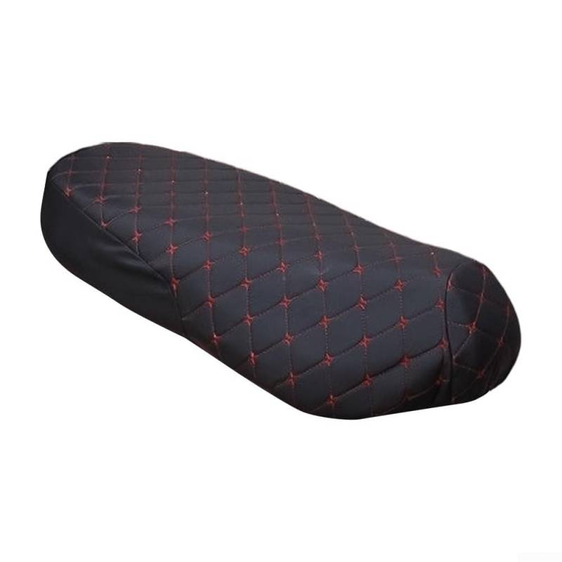 Floweringbeter Motorradsitzbezug mit elastischem Material, einfache Installation und Wartung für Fahrer (Schwarz, XXL) von Floweringbeter