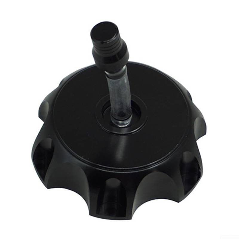 Motorrad-Tankdeckel aus CNC-Aluminium, Einfülldeckel mit Abgasschutz für sicheres Kraftstoffsystem (schwarz) von Floweringbeter