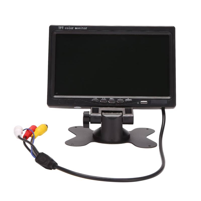 Flpeekash 12V-24V 7 Zoll TFT LCD Farb HD Monitor für Auto CCTV RüCkfahr Kamera für Automobil Elektronik ZubehöR von Flpeekash