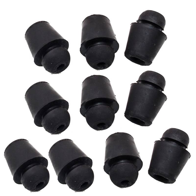 10 Stück Autotür Stoßdämpfung Dichtung Schwarze Gummi Pads Autotürmarke Aufkleber Auto Tür Zubehör von Fluxioxtna